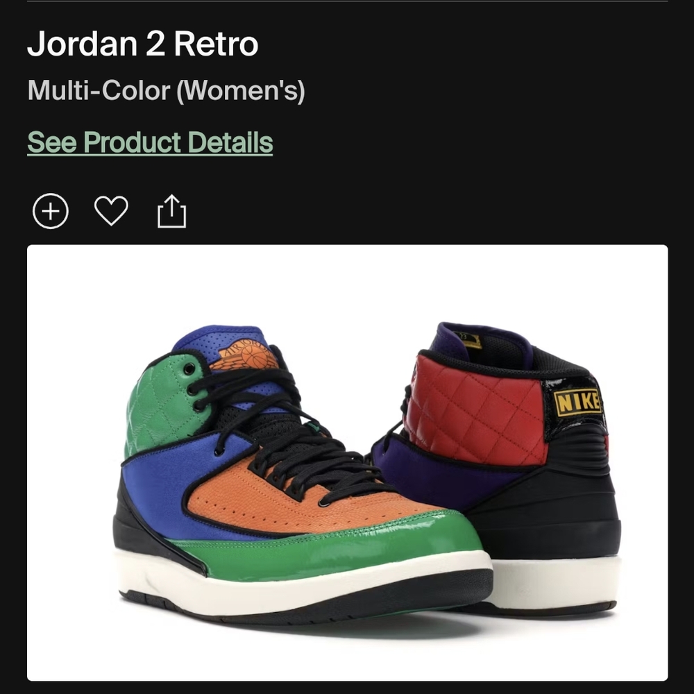 Jordan Retro 2 Women's Rivals - Picture 2 of 13